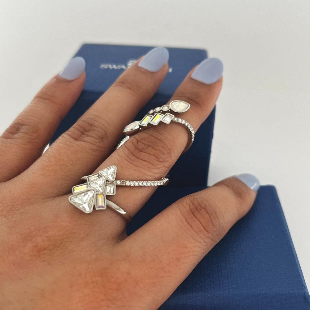SWAROVSKI Crystal Festivity Long Ring (Size 55, US 6.75) - Picture 5 of 14